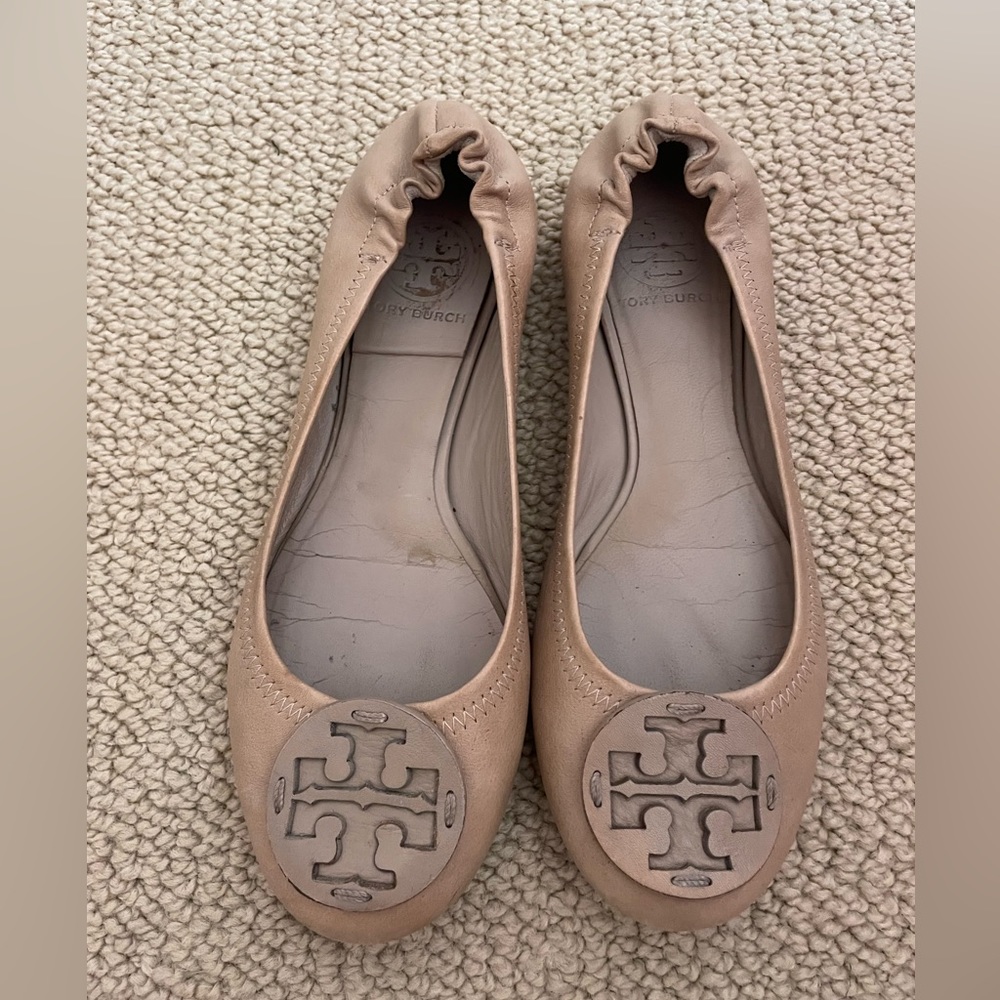 Tory Burch Nude Flats